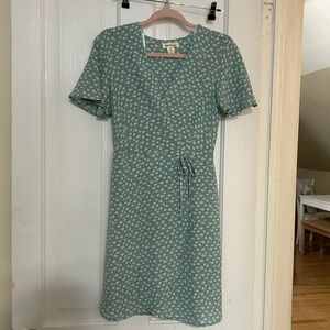Monteau Teal Floral Mini Dress